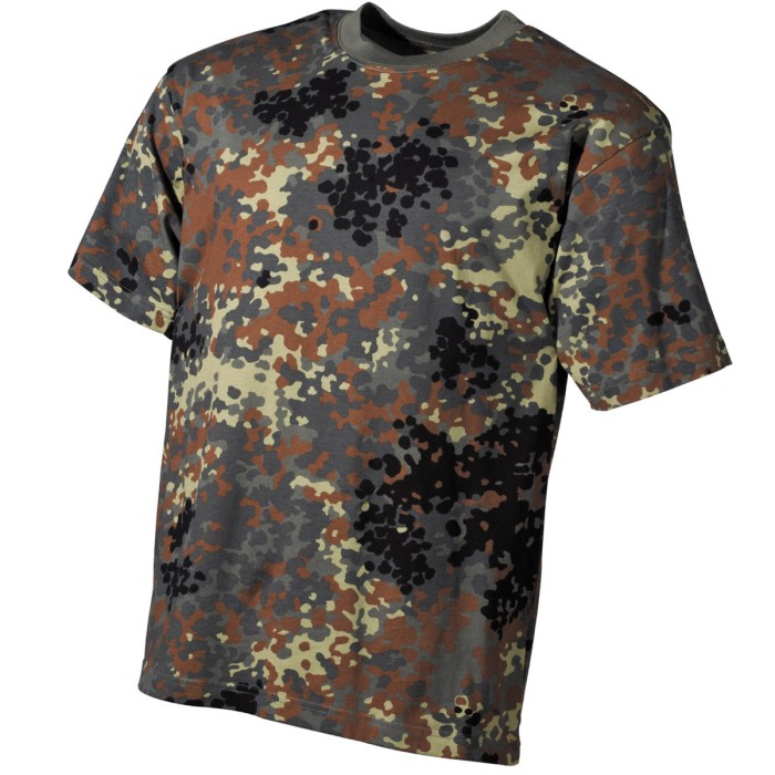 MFH US T-Shirt, halbarm, flecktarn, Baumwolle 170 g/m²